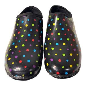 Western Chief Ditsy Dot Waterproof Garden Clogs - Size 10